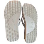 VOLATILE Untamed Flip Flops PV102 in White Metallic, Size 11, New in Box Photo 8