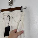 R13  NWT Kick Garret White Jeans Size 26 Photo 2