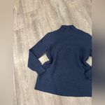 Nic+Zoe  Midnight Blue Textured Turtleneck Sweater Photo 8