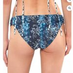 Jessica Simpson Reversible Navy/White Batik Babes 2 in 1 Paisley Bikini Bottom Photo 2