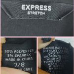 EXPRESS Stretchy Black Button Down Shirt 7/8 Photo 10