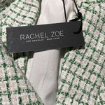 Rachel Zoe TWEED JACKET BLAZER GREEN SMALL Photo 3