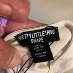 Pretty Little Thing Shape Womens Cargo Plunge Crop Tank Top Beige S Size 4 NWT Photo 4