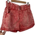 Wild Fable  High -Rise Pull-On Paperbag Shorts Dark Orange Cuffed Summer Medium Photo 5