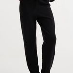 H&M Premium Quality Fine-knit Cashmere Joggers Color: Black Size: S New Photo 1