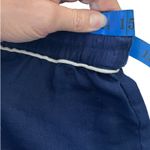 Hill House Coastal Wide Leg Cropped Linen Pants Navy  Home Women M Photo 5