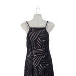 Trixxi  Square Neck Strappy Sequin Embroidered Prom Dress Side Slit Black Size 3 Photo 2