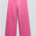 ZARA | The Marine Straight Jean in Pink, Size 6 Photo 0