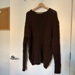 Brandy Melville Winona brown wool blend oversized sweater Photo 1