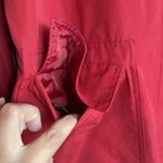 Dennis Basso SIZE MEDIUM RED LEOPARD PRINT LINING SNAP FRONT MID LENGTH JACKET Photo 2