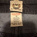 Freestyle Revolution  Black Denim Skirt with Daisy Embroidery Photo 2