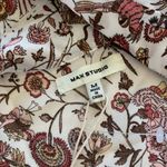 Max Studio NWT $88 Floral Longsleeve Blouse Sz M Photo 2