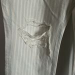 American Eagle NWOT Tom Girl Button Fly Pin Stripe Jeans Photo 2