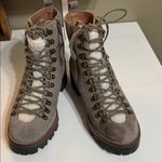Jeffrey Campbell Taupe Suede Leather Lace-Up Boots Size 8.5 Photo 2