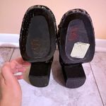 Stuart Weitzman Mediate Black & Gold Sequin Ankle Boots Photo 8