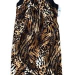 AB Studio Women’s Animal Print U-Neck MIdi Dress Size 6 NWT Photo 2