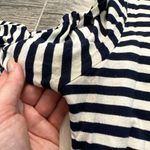 White House | Black Market Navy and White Striped Long Sleeve Shirt Photo 8