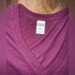 PINK - Victoria's Secret Maroon V-Neck Shirt Photo 3