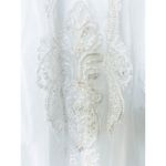 Oleg Cassini VTG Wedding Dress White Size 4 HEAVY BEADED Chapel Train NWOT Photo 6