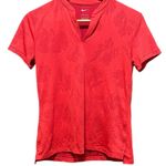 Nike WOMEN DRI FIT VICTORY GOLF V-Neck POLO Size Small
Red Photo 3
