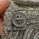 Calvin Klein Gold Ribbed Shimmer Cap Sleeve Ruched Blouse Size Large *Used Photo 8