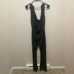 NWT Commense Open Back Black Jumpsuit Size Medium With Rose Accents Photo 2