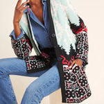 Anthropologie Aldomartins Alpine Cardigan Wool Alpaca Medium Photo 0