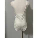 NWT Frances Denney Vintage Lingerie The Scentuous Satin‎ Lace Bodysuit Teddy M White Size M Photo 2