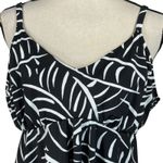 Croft & Barrow X-Large Tankini Swim Top V-Neck Underwire Adjustable Straps Leaf Photo 1