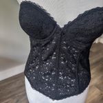 Frederick's of Hollywood  Black Lace Corset Bustier Photo 3