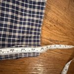 Brooks Brothers  stretch  navy plaid crop pant size 8 Photo 4