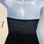 Free People  Adella Corset Black Strapless Maxi Dress Boho Ruffle Size XS NWT Photo 8