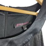 Betsey Johnson  Sparkly Grecian Formal Tunic Mini Dress in Silver/Black Size 4 Photo 5