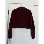 $242 New Les Tien Iris Bordeaux Corduroy Button Up Photo 2