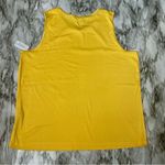 CJ Banks Yellow Tank Top Lightweight Sleeveless Closet Staple Summer Nautical Size 2X Photo 4