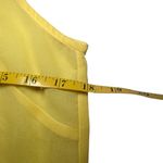 Young Threads Butter Yellow Embroidered Chiffon Sleeveless Blouse Fairy Medium Photo 7