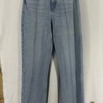 ZARA High Waist Straight Leg Light Wash Jeans Womens 4 Photo 0