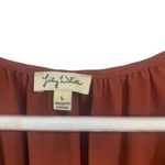 Lily White  large sleeveless rust colored rope draw strings vneck large Photo 3