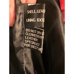 Knoles‎ & Carter Genuine Leather Black Bomber Jacket Ribbed Moto Bikercore Cozy Size M Photo 4