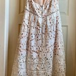 Dainty Hooligan White Lace & Nude Strapless Dress Photo 1