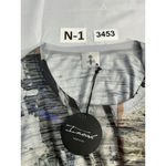 Womans Inoah Large Gray Graphic Long Sleeve Pullover Scoop Neck Tunic Top NWT Photo 2