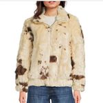 Topshop Faux Fur Cow Print Jacket Photo 1