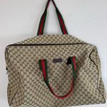 Gucci GG Canvas Monogram Web Collection Duffel Bag Travel Weekender $2500 Photo 0