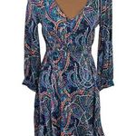 Anthropologie  Maeve maplewood oriental paisley print ruffled midi dress size XS Photo 0