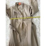 Vintage Odyssey Belted Trench Coat Womens Tan Long Rain Coat‎ Classic Outerwear Size 10 Photo 5