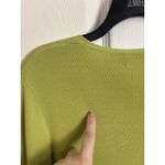 Joseph A Vtg Y2K Lime Green Mother of Pearl Button Front Cardigan Size Small Preppy Photo 6