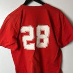 Vintage Blitz T Shirt 80s 90s Red Large L USA Henley Baseball Sports Graphic Tee Photo 14