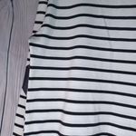Allegra K  Women's Black and White Striped  Shirt With Hearts On The Elbows Photo 10