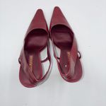 Enzo Angiolini  Eaanara Womens 6.5M Red Leather Slingback Pointed Toe Heels New Photo 3