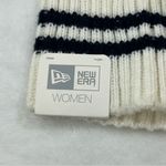 New York NY Yankees MLB Baseball New Era Cuffless Women’s Knit Beanie Hat Cap White Photo 2